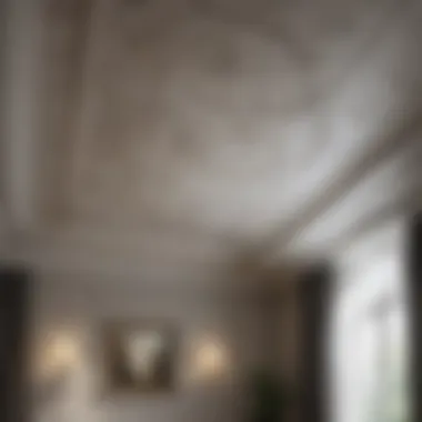 Beautifully painted textured ceiling