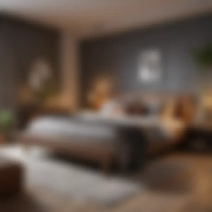 A cozy bedroom highlighting innovative design elements