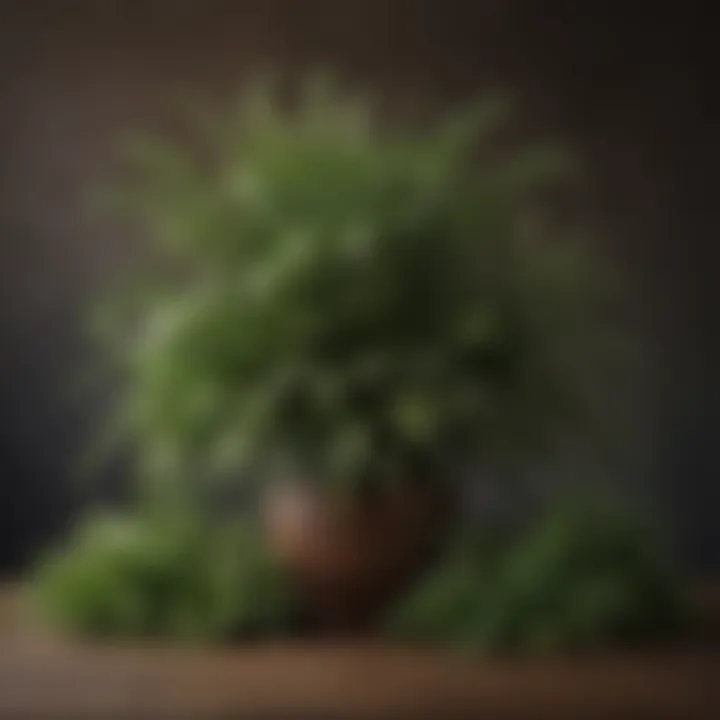Different types of bush plants arranged aesthetically