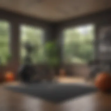 Blending Gym Equipment with Home Decor Aesthetic integration of gym equipment in living space