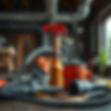 Visual representation of tools for air duct cleaning