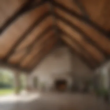Variety of materials used for vaulted ceilings