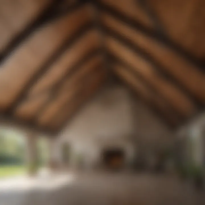 Variety of materials used for vaulted ceilings