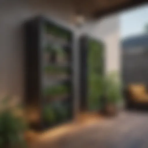 Creative vertical storage solutions for outdoor spaces