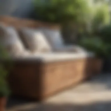 DIY storage bench blending functionality and aesthetics