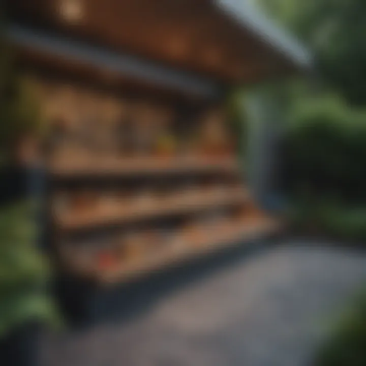 Efficient use of under-deck storage for garden supplies