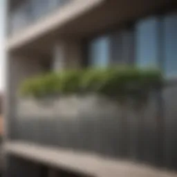 Stylish balcony wind barrier design