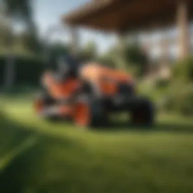 User-friendly controls and features of a modern push lawn mower