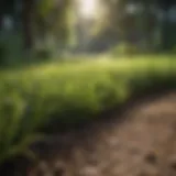 Lush lawn thriving in shaded areas
