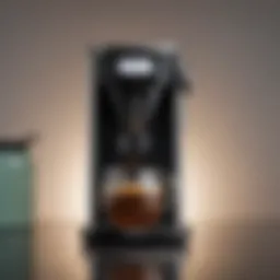 Sleek design of a modern thermal carafe coffee maker