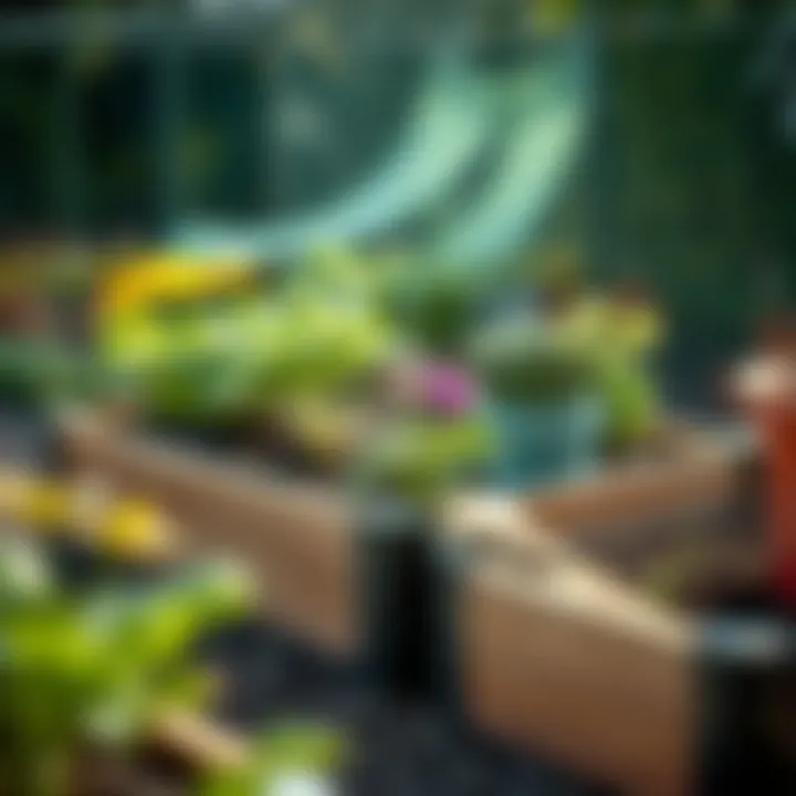 Composite material raised bed exhibiting sustainability