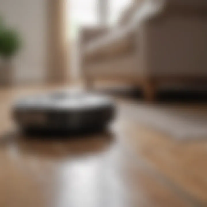 Robot vacuum cleaning under furniture