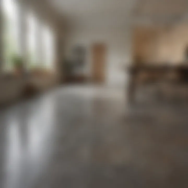 A clean floor after tile removal