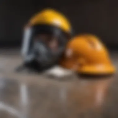 Safety gear for tile removal