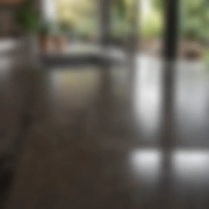 A sparkling clean kitchen surface after applying cleaning methods.