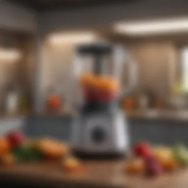 High-performance blender food processor showcasing cutting-edge technology