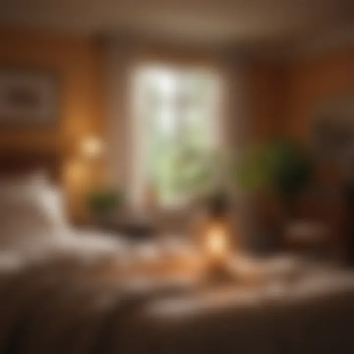 Warm color temperature lights creating a cozy atmosphere