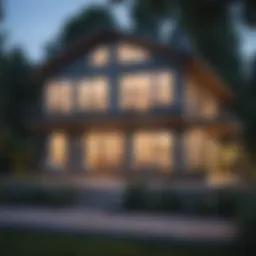 Blueprint of a home addition project