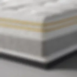 Detailed view of the Casper Hybrid Full Mattress showcasing its unique layered construction