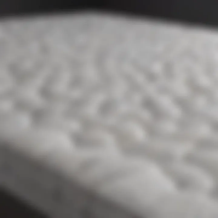 Close-up of the materials used in the Casper Hybrid Full Mattress highlighting comfort technology