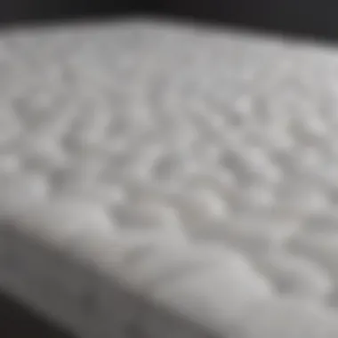 Materials and Comfort Technology of the Casper Hybrid Full Mattress Close-up of the materials used in the Casper Hybrid Full Mattress highlighting comfort technology