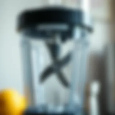 Efficient Blade Design for Blending A close-up of a blender's blade design, emphasizing its efficiency in blending