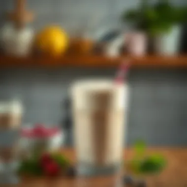 Perfect Milkshake Consistency An aesthetically pleasing milkshake with a perfect consistency, ready to enjoy