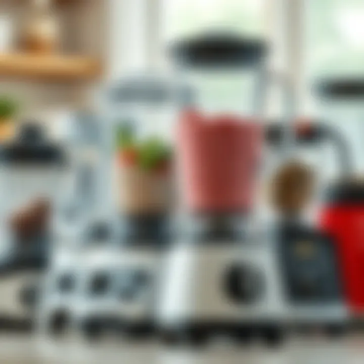 Overview of Blender Types and Features Different types of blenders displayed together, highlighting their unique features