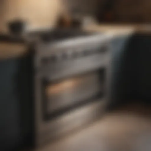A gleaming gas cooker after thorough cleaning