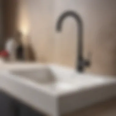 Effective Cleaning Technique for Stained Sinks Demonstration of a cleaning technique on a ceramic sink