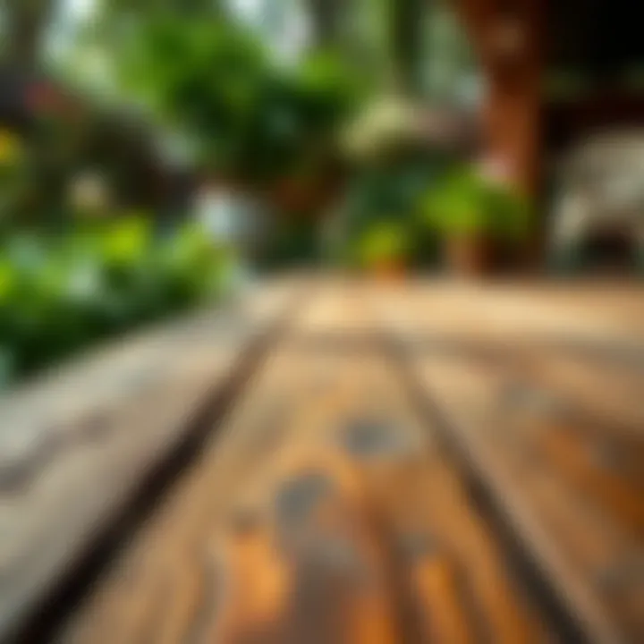 Showcasing the Natural Beauty of Wood Close-up of wood grain after thorough cleaning