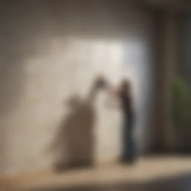 Illustration of preventive measures for wall maintenance