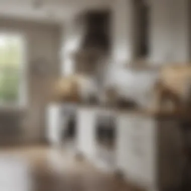 A well-maintained kitchen environment highlighting a clean stove vent.