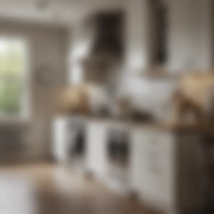 A well-maintained kitchen environment highlighting a clean stove vent.