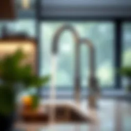 Elegant design of the Clofy kitchen faucet