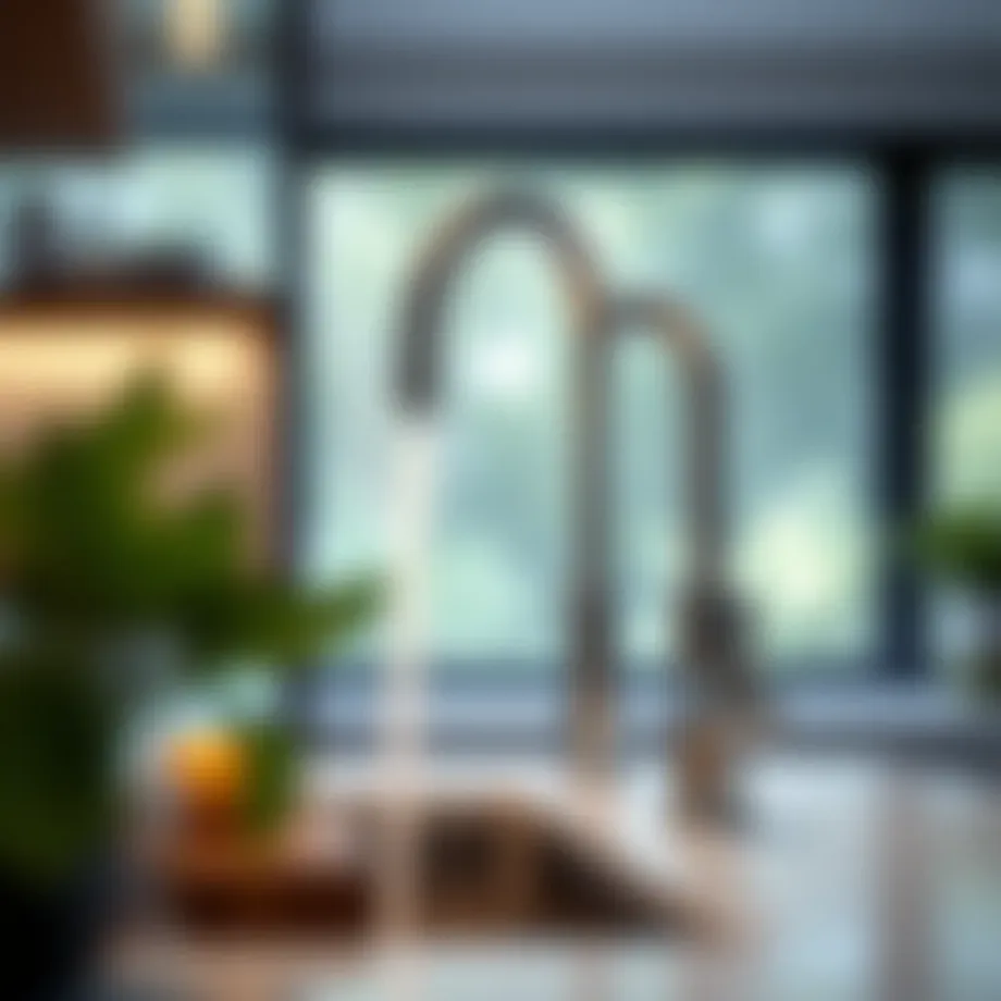 Elegant design of the Clofy kitchen faucet