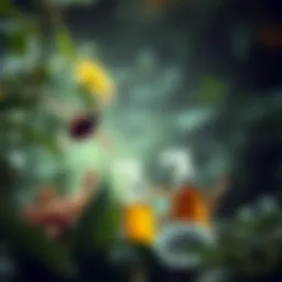 Illustration of various natural bug repellents