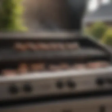 Side-by-side comparison chart of gas grill specifications