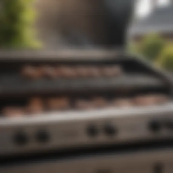 Side-by-side comparison chart of gas grill specifications