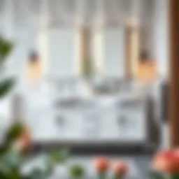 Elegant double sink unit with modern design