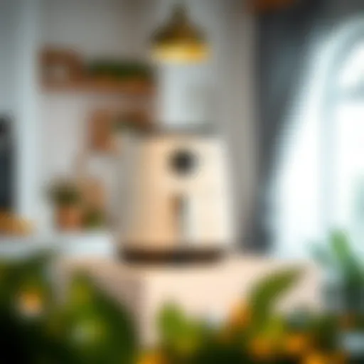 Sleek Design of Power Air Fryer Pro 8 Qt Elegant display of Power Air Fryer Pro 8 Qt showcasing its sleek design.