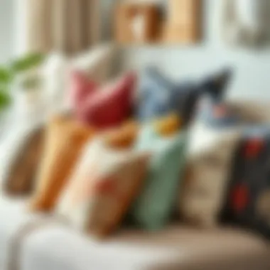 Diverse Designs of Euro Size Throw Pillows Variety of Euro size throw pillows showcasing different designs and materials