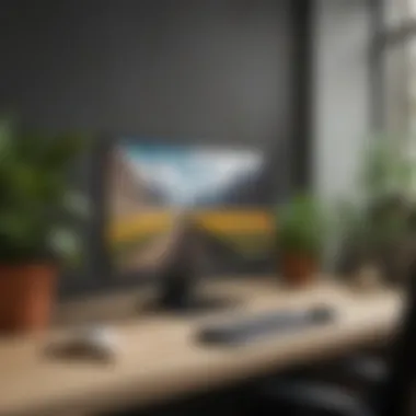 Aesthetic integration of monitor into modern decor