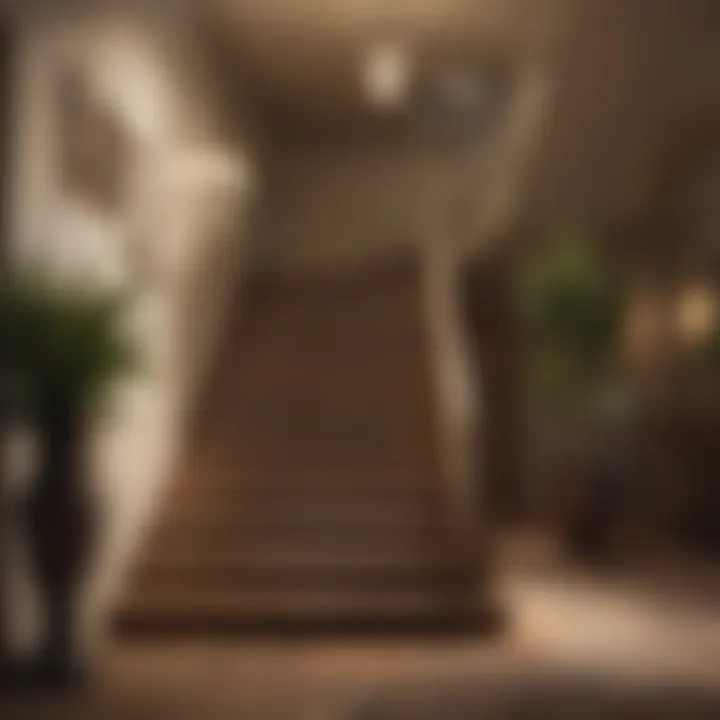 Mood-enhancing ambient lighting creating a welcoming atmosphere