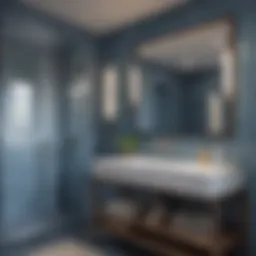 Blueprints for a bathroom addition
