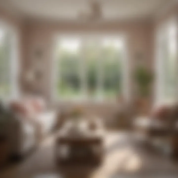 Soft color palette enhancing the coziness of a cottage