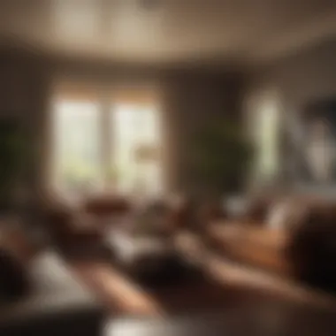 Ambient lighting showcasing a warm and inviting atmosphere
