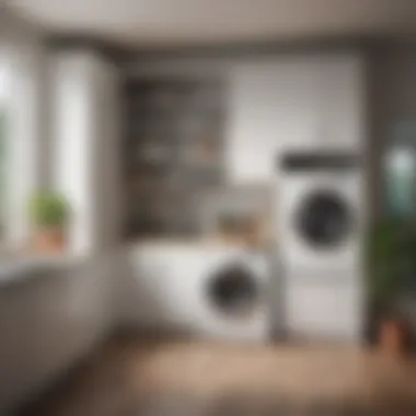 Functional laundry area with innovative appliances and smart layout