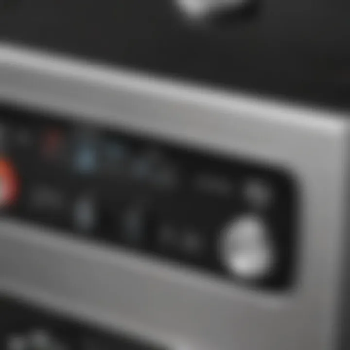 Close-up of Cuisinart slow cooker control panel