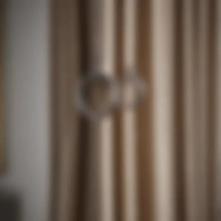 Elegant curtain rings showcasing modern design